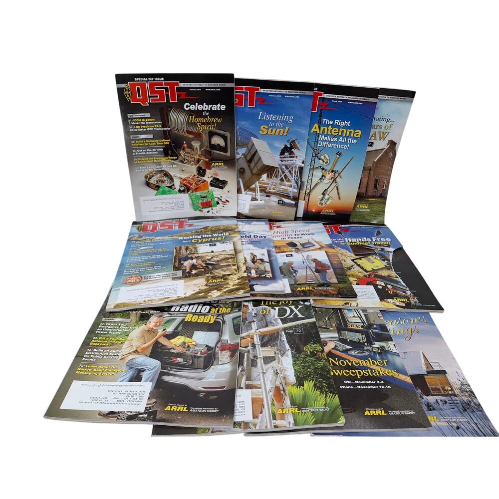 2013 QST National Assn Amateur Radio Magazine FULL Year 12 Issues Lot